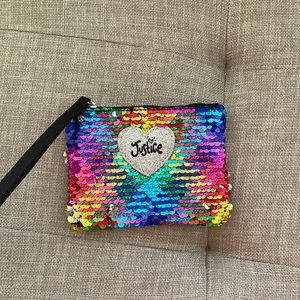 Rainbow Sequent Wristlet